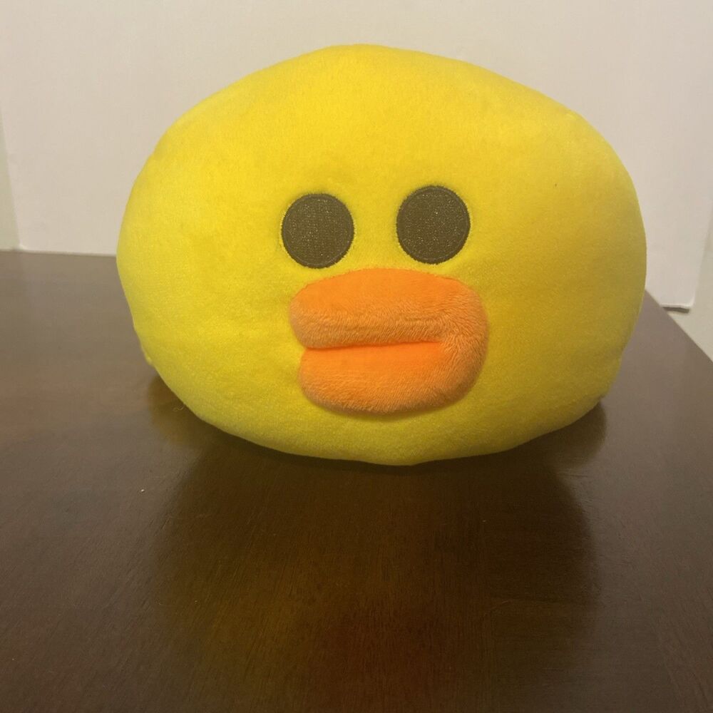 Line Friends Sally 14" Lying Plush Pillow Cushion Yellow Chick Stuffed Animal